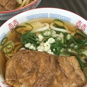 すぐ出来る！じゅわ〜っと甘い❤︎きつねうどん